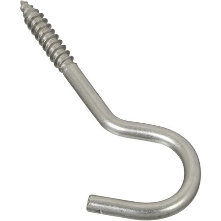 National Hardware Silver Stainless Steel 4-1/4 in. L Screw Hook N220-814